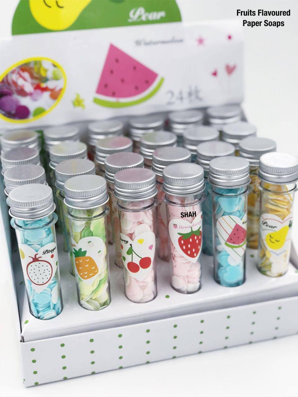 Fruits Flavoured Paper Soap | Portable Travel-Friendly Disposable Soap Sheets - Image 3