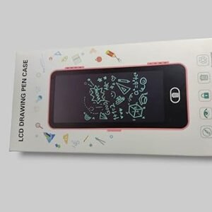 LCD Writing Tablet 8.5 Inch Drawing Pad with Pen Case – Portable Digital Notepad for Kids Learning, Doodle, Office & Home Use (21.5 x 11.5 cm)
