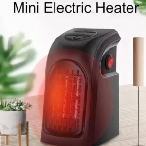 Portable Mini Ceramic Room Heater with Adjustable Thermostat & Overheat Protection – Energy Efficient Electric Fan Heater for Home, Office & Indoor Use