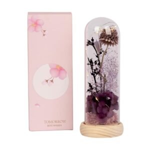 Glass Dome LED Preserved Flower Gift – Romantic Eternal Rose Light for Home Décor & Special Occasions