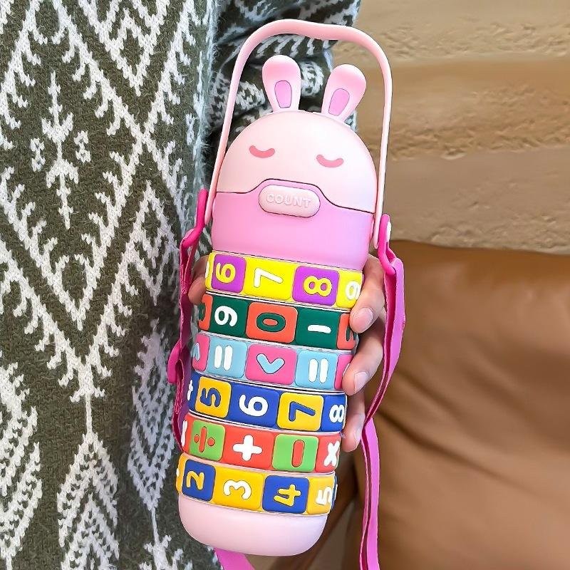 Kids Learning Water Bottle with Math Puzzle – Fun & Educational Drinking Bottle - Image 3