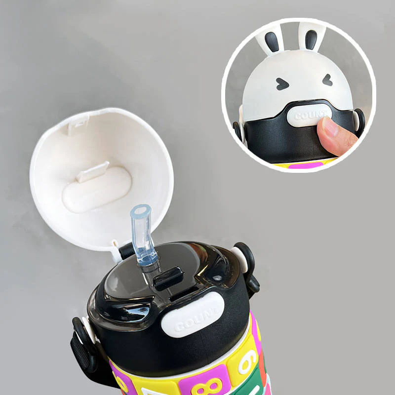 Kids Learning Water Bottle with Math Puzzle – Fun & Educational Drinking Bottle - Image 2