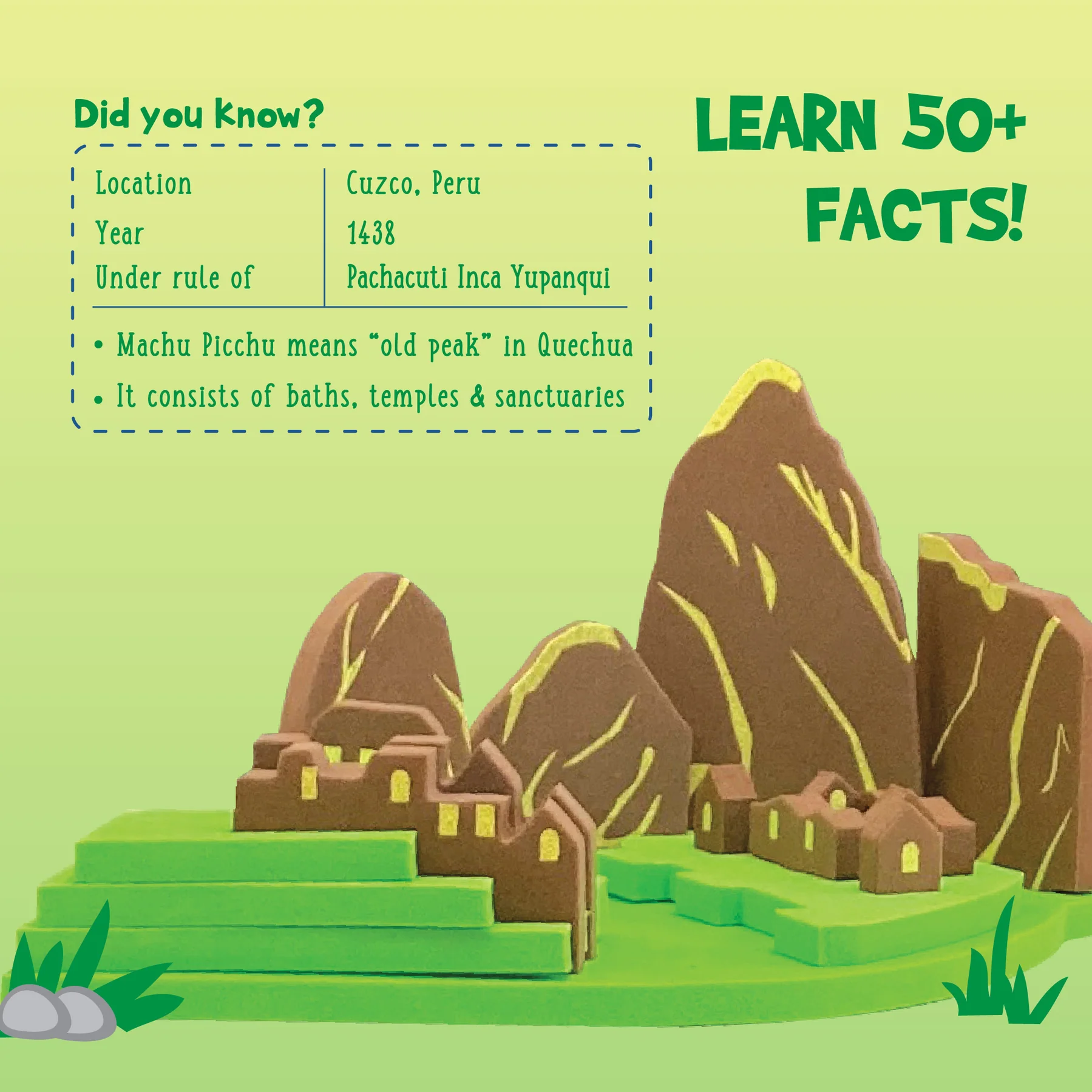 Mapology Monuments of the World | 3D Puzzle Kit for Kids | Build 10 World Monuments with 150+ Pieces | Educational STEM Toy with 50+ Fun Facts | Learning & Play Gift for Ages 5+ - Image 5