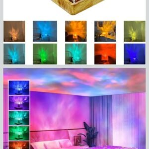 LED RGB Night Lamp with Remote Control – 16 Color Changing Plastic Mood Light